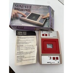 Vintage MINI-VID 1979 Break FreeTabletop Arcade Video Game Mego Corp